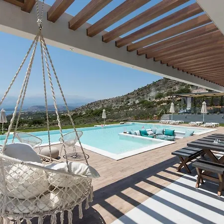 Lux Villa-stunning Views-ps4-family Villa Chania (Crete)