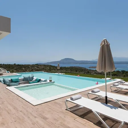 Lux Villa-stunning Views-ps4-family Chania (Crete)